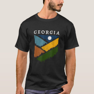 Georgia Souvenir Wandern Berge Night Sky Campingpl T-Shirt
