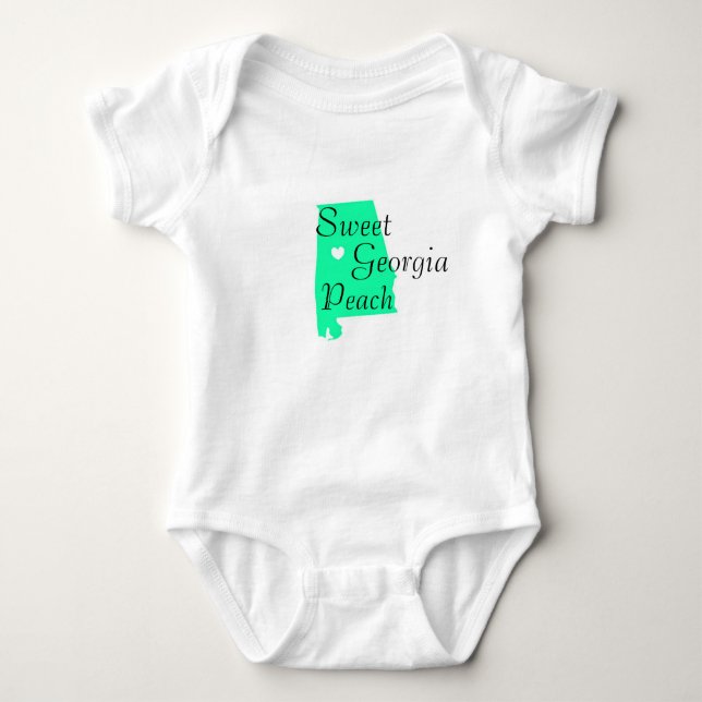 Georgia Staat Baby One Stück Strampler (Vorderseite)