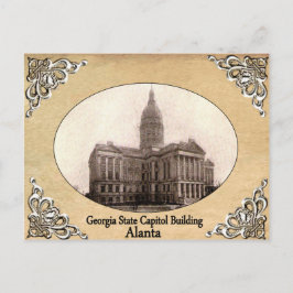 Georgia Staat Hauptstadt Gebäude Alte Postkarte