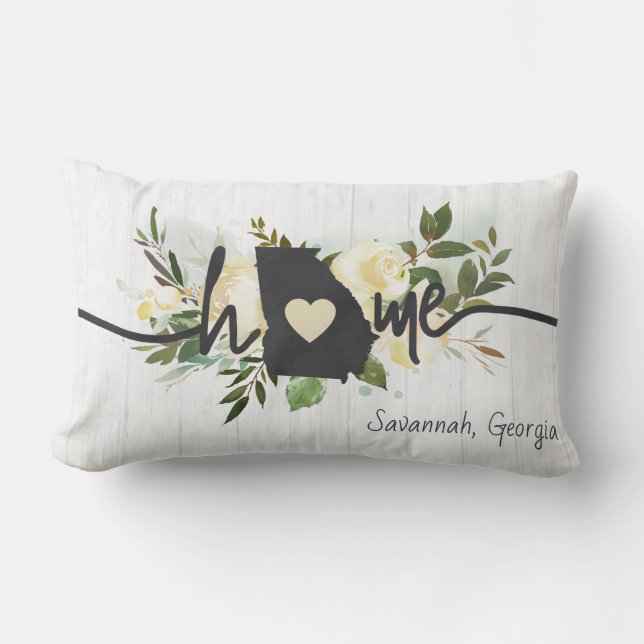 Georgia Staat Personalisiert Ihre Zuhause City Rus Lendenkissen (Vorderseite)