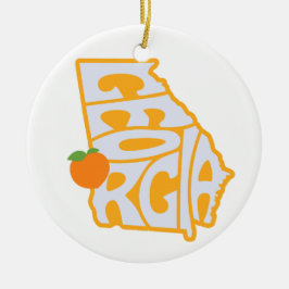 Georgia Staat Weihnachtsbaum Ornament