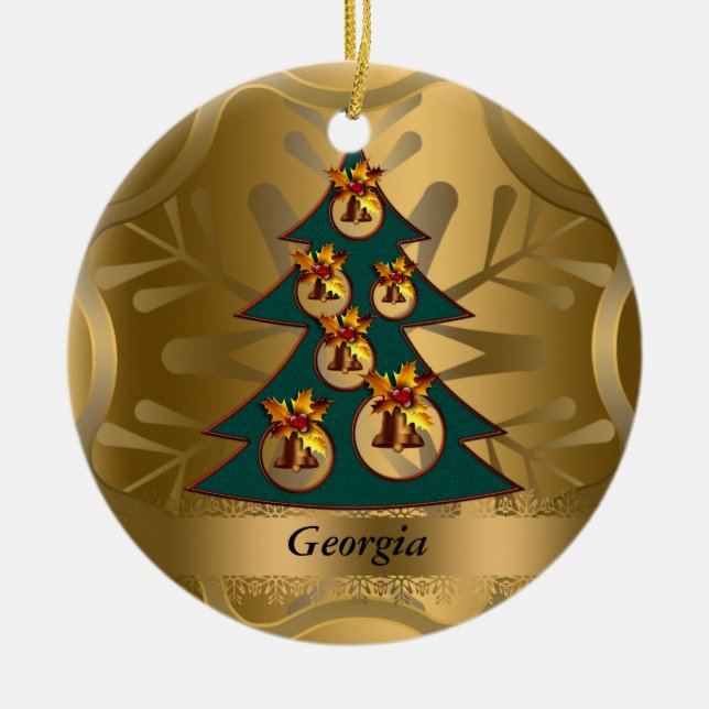 Georgia Staat Weihnachtsschmuck (Vorne)