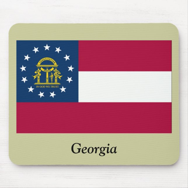 Georgia-Staats-Flagge Mousepad (Vorne)