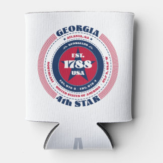Georgia Staatsstolz Personalisiert Monogram Dosenkühler