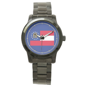 Georgia State Flag Design Armbanduhr
