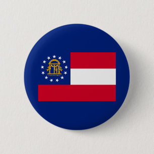 Georgia State Flag Design Button