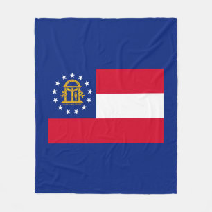 Georgia State Flag Design Fleecedecke