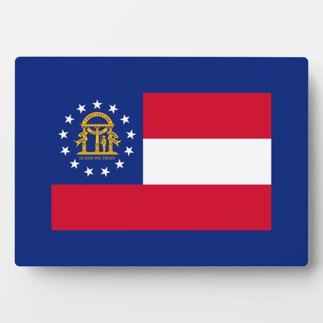 Georgia State Flag Design Fotoplatte (Vorderseite)