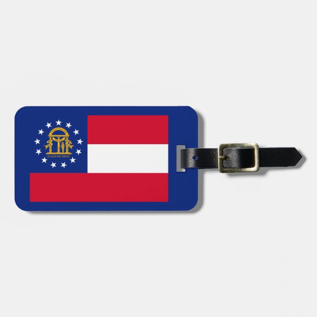 Georgia State Flag Design Gepäckanhänger (Vorderseite horizontal)