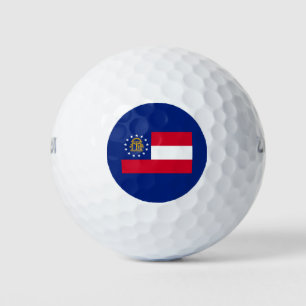 Georgia State Flag Design Golfball