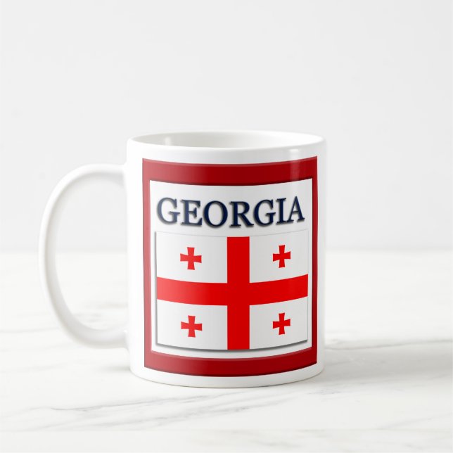 Georgia State Flag Design Kaffeetasse (Links)