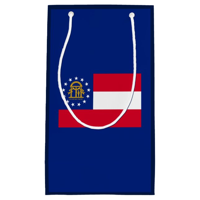 Georgia State Flag Design Kleine Geschenktüte (Vorderseite)