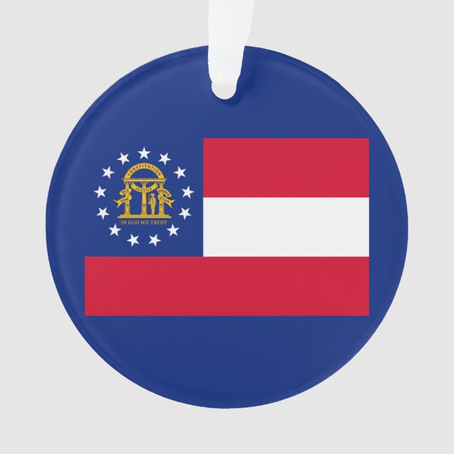 Georgia State Flag Design Ornament (Vorderseite)