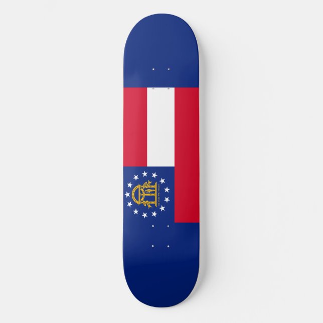 Georgia State Flag Design Skateboard (Vorderseite)