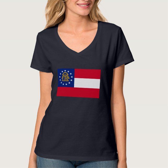 Georgia State Flag Design T-Shirt (Vorderseite)