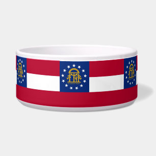 Georgia State Flag Pet Bowl Napf