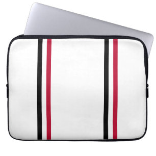 Georgia Team Spirit, Rot, Weiß und Schwarz Laptopschutzhülle