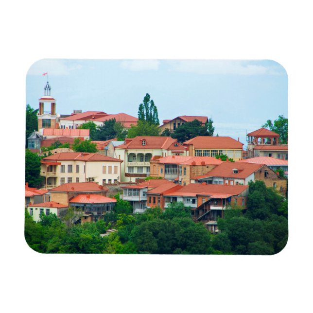 Georgia Town Landschaft Magnet (Horizontal)