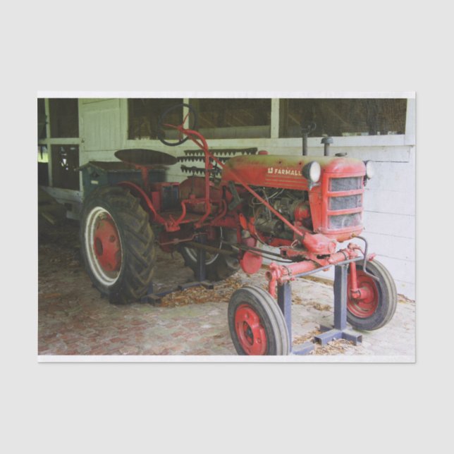 Georgia-Traktor Seidenpapier (Vorderseite)