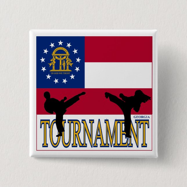 Georgia-Turnier-Button Button (Vorderseite)