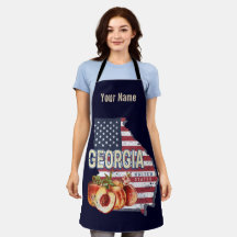 Georgia United Staaten Retro Staat Map Vintag USA