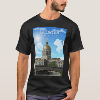 Georgia United Staaten Vinatge Minimal Retro Trave