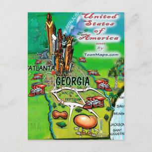 Georgia USA Card Postkarte