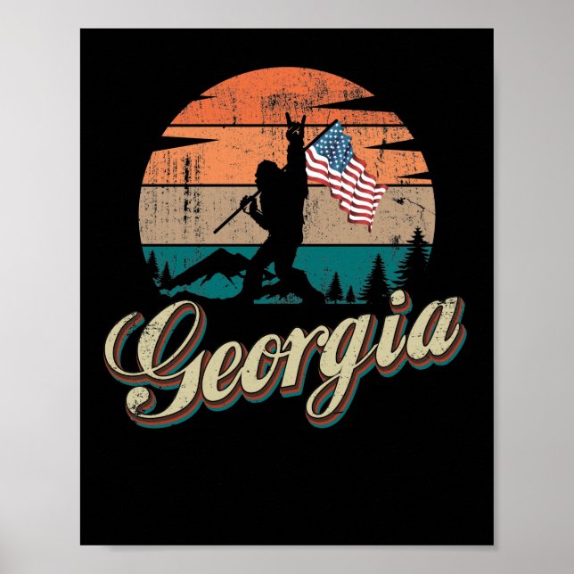 Georgia USA Flag Poster (Vorne)