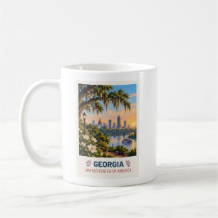 Georgia USA – Vintage-Reise-Tasse Kaffeetasse