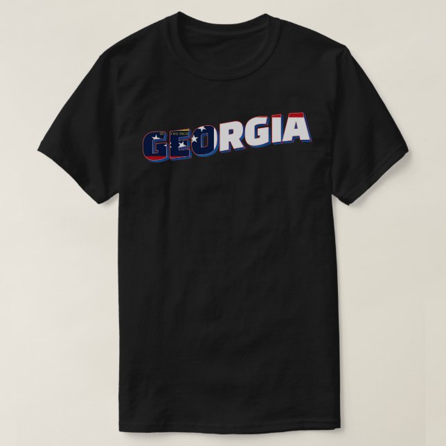 Georgia Vintager Stil Retro-Souvenir TShirt 1 (Design vorne)