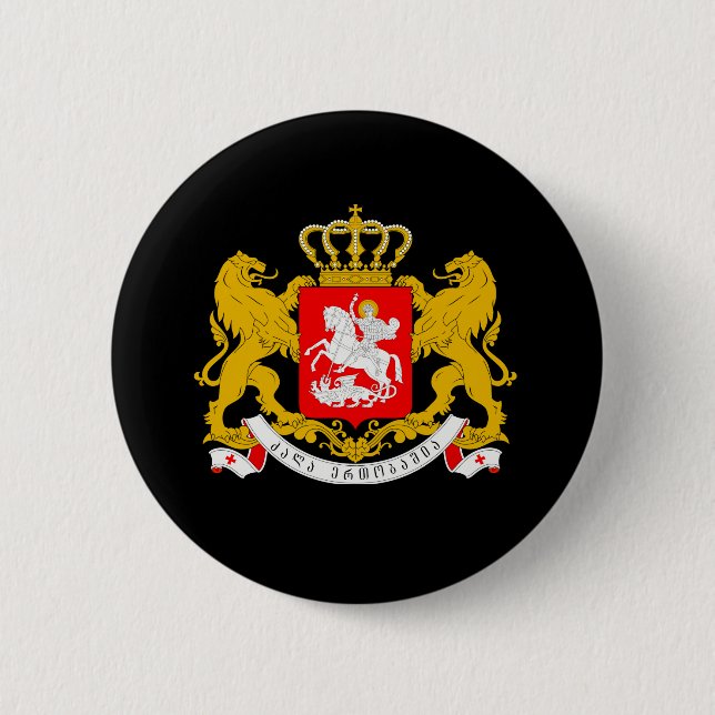 Georgia-Wappen Button (Vorderseite)