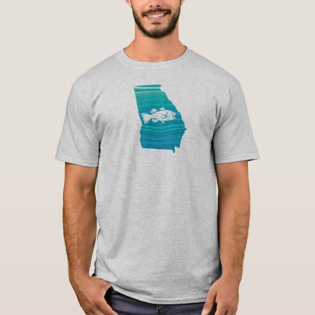 Georgia Wave Fishing T-Shirt (Vorderseite)
