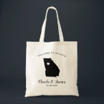 Georgia Wedding Welcome Bag for Destination Tote Tragetasche<br><div class="desc">Hochzeitswochenende Begrüßungsgeschenk-Tasche für Gäste aus der Stadt zu Ihrer Hochzeit,  mit Bild von Georgia. Fülle die Tasche mit deinen Lieblingsgoodies.</div>