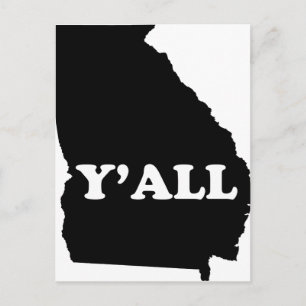 Georgia Yall Postkarte