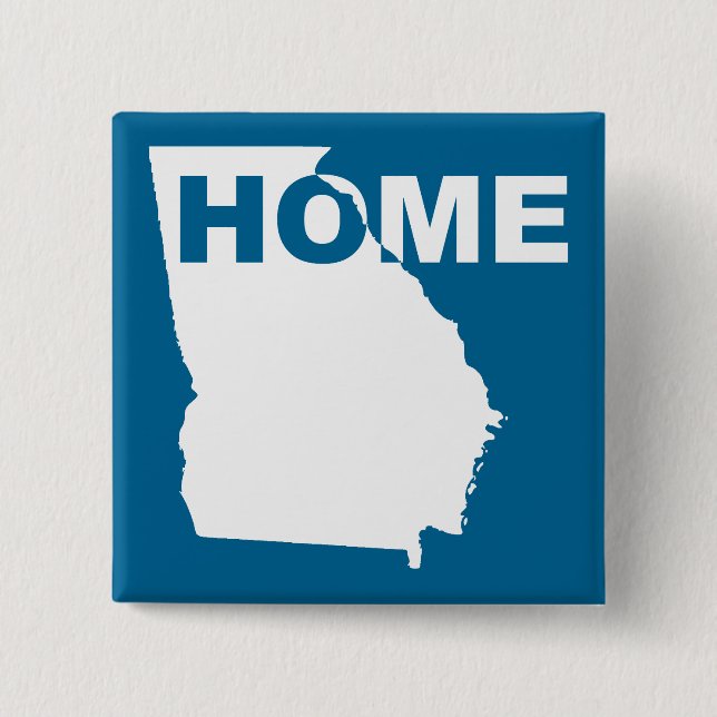 Georgia Zuhause Away From Staat Button Abzeichen B (Vorderseite)