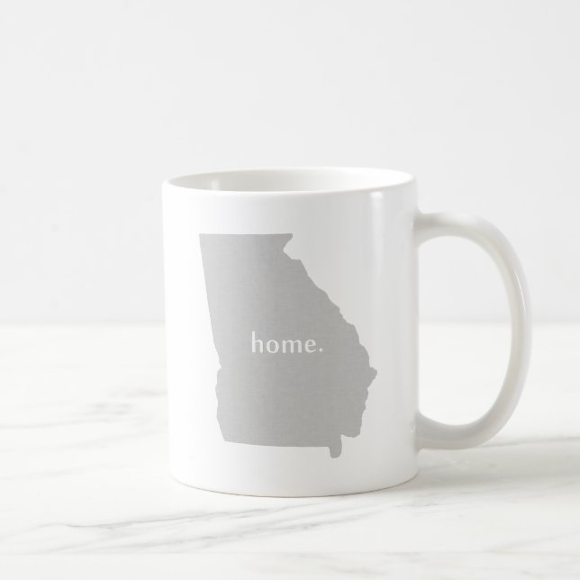 Georgia-Zuhause-Silhouette-Staatskarte Kaffeetasse (Rechts)