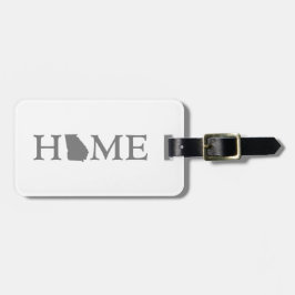 Georgia Zuhause Staat Map Shaped Letter Word Art Gepäckanhänger