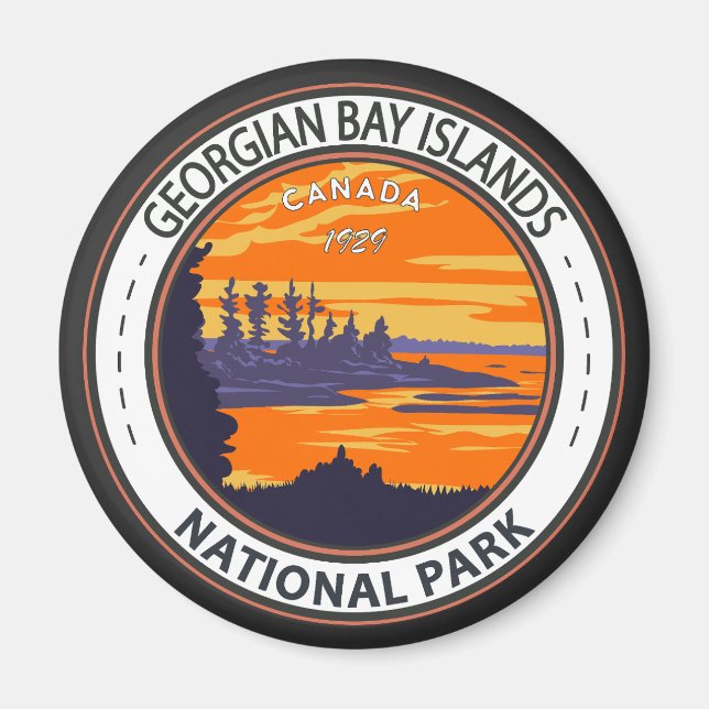 Georgian Bay Islands National Park Kanada Abzeiche Magnet (Vorne)