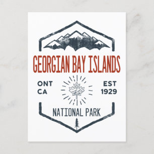 Georgian Bay Islands Nationalpark Kanada Vintage Postkarte