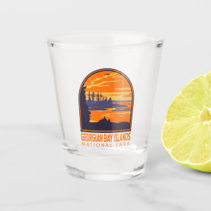 Georgian Bay Islands Nationalpark Kanada Vintage Schnapsglas