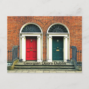Georgian Doors Postcard Postkarte