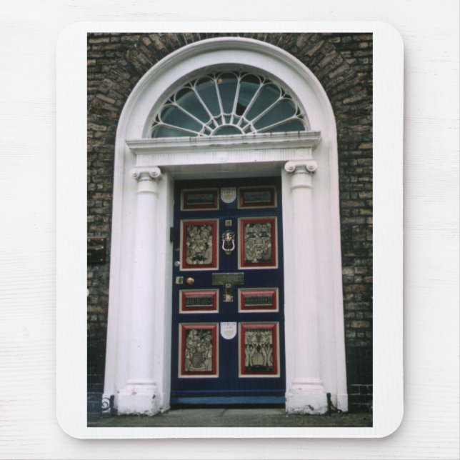 Georgian Dublin Door, Merrion Sq. Dublin Irland Mousepad (Vorne)