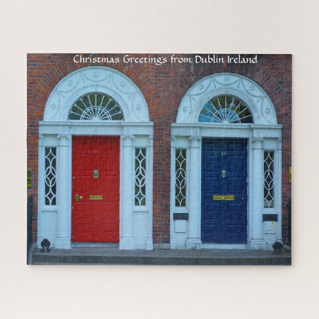 Georgian Dublin Doors Irland. Jigsaw Puzzle (Horizontal)