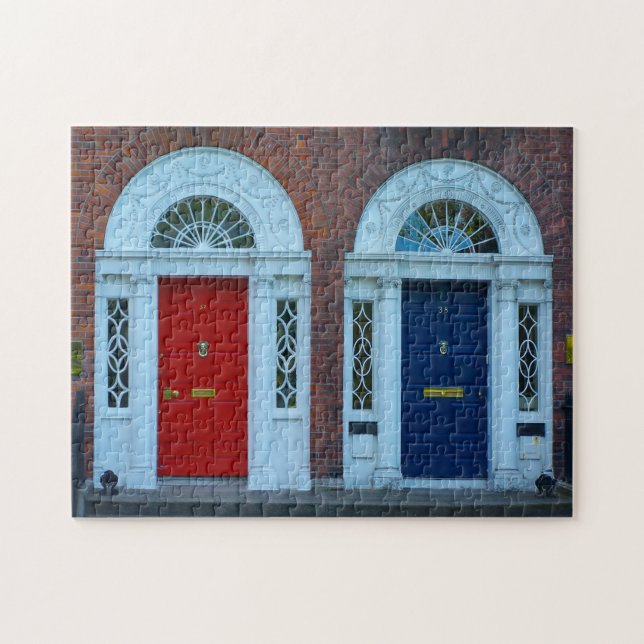 Georgian Dublin Doors Irland. Puzzle (Horizontal)