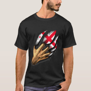 Georgian Flag DNA Heritage Roots Gif T-Shirt