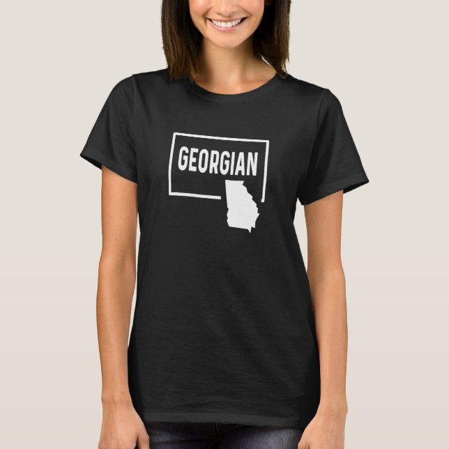 Georgian GA - Atlanta Columbus Augusta Macon Savan T-Shirt (Vorderseite)