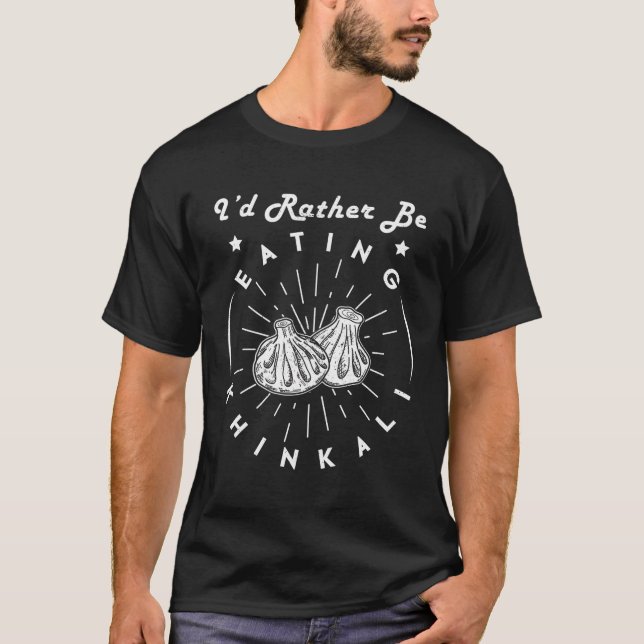 Georgian Khinkali Khachapuri Tkemali Chinkali Food T-Shirt (Vorderseite)
