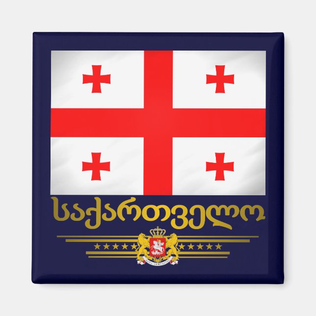 Georgian Pride Magnet (Vorne)