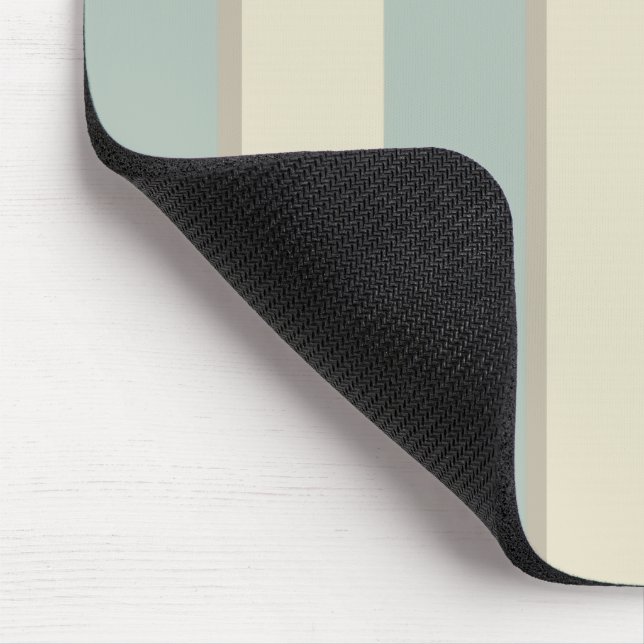 Georgian Stripe Eau de Nil Mousepad (Ecke)