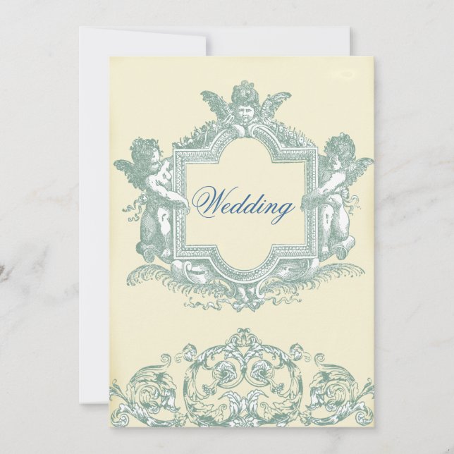 Georgiana (Cream) Hochzeit Einladung (Vorderseite)